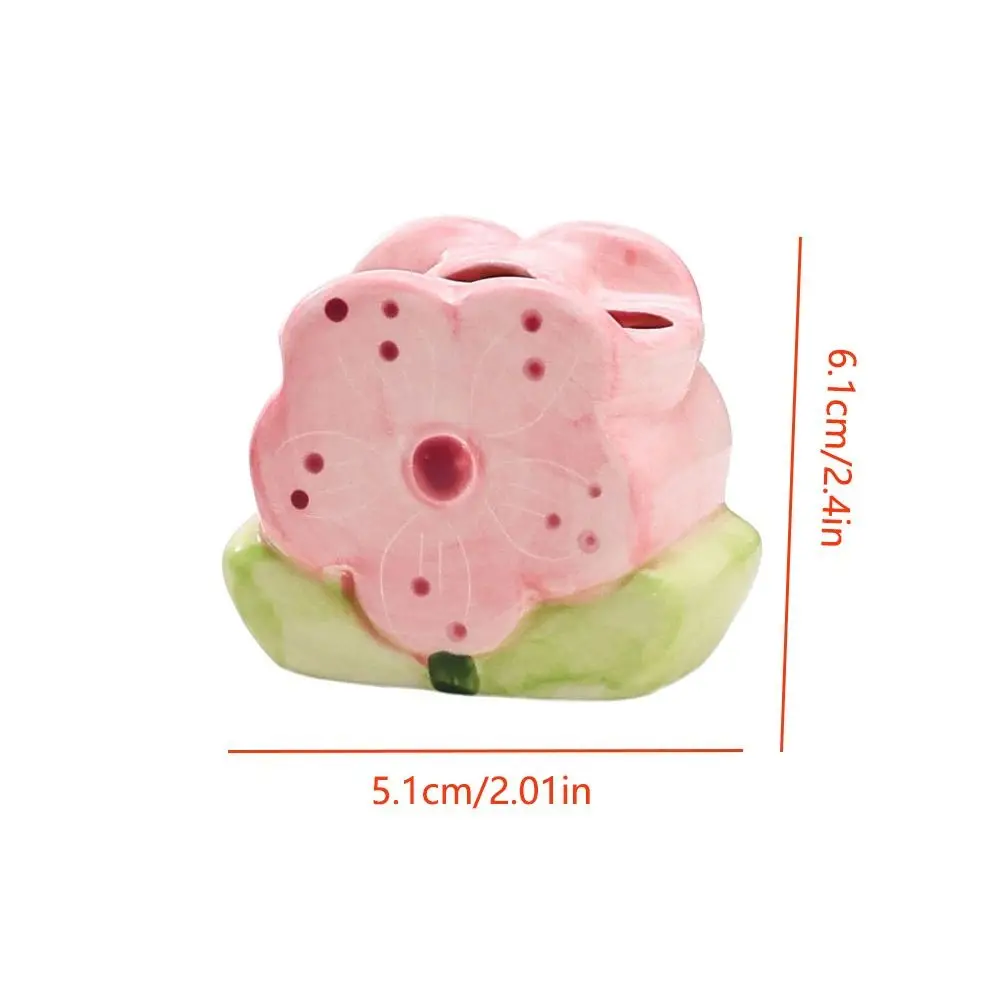 Ceramic Flower Makeup Brush Storage Bucket Table Storage Pen Container Tulip Pen Holder Tulip Flower Ceramic Make Up Organizer