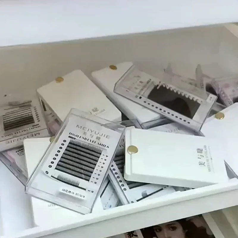 1 pz scatola di immagazzinaggio per ciglia finte per strumento di estensione delle ciglia strumenti per trucco cosmetico scatola di immagazzinaggio organizzatore accessori per ciglia