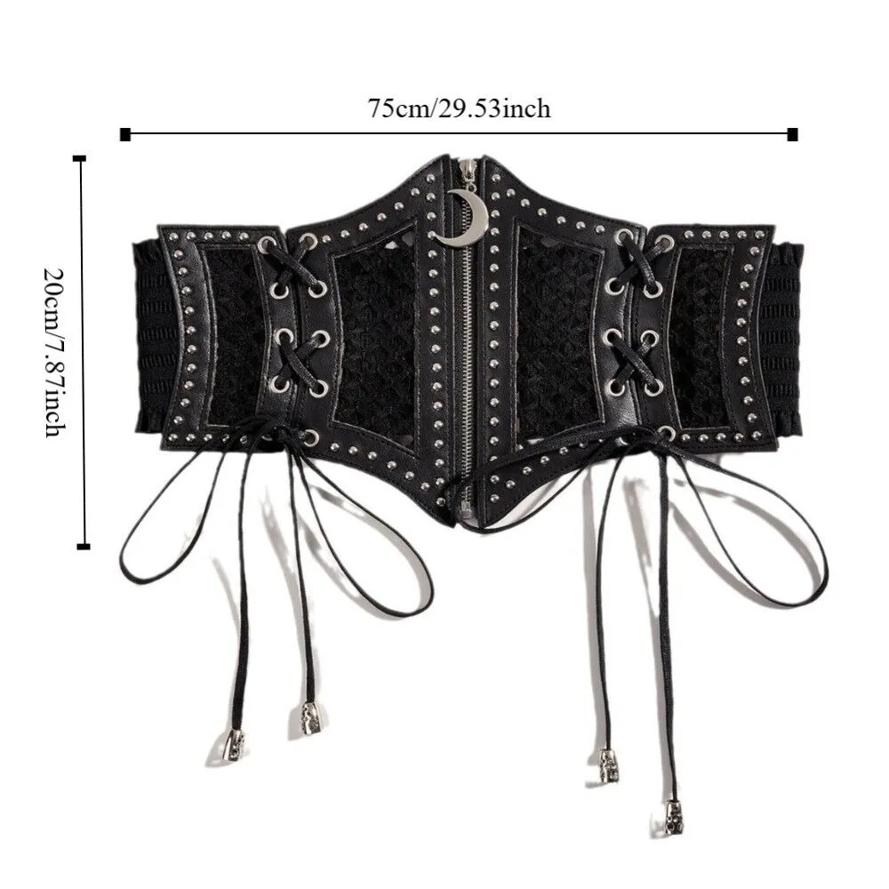 Cintura in pelle PU moda Decorazioni in vita Stile classico Stampa leopardata Fascia da smoking Cintura larga retrò casual da donna