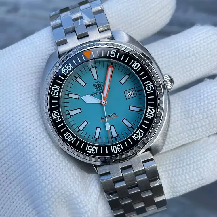 STEELDIVE Men Automatic Watch 49mm Mechanical Wristwatch Diver 1000M Waterproof Luminous Ceramic Bezel Sapphire Mirror NH35
