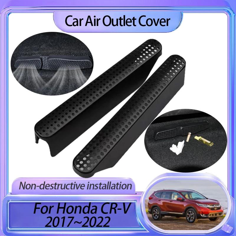 2Pcs for Honda CR-V CRV CR V RW 2017 2018 2019 2020 2021 2022 Under Seat Air Conditioner Dustproof Vent Outlet Cover Accessories