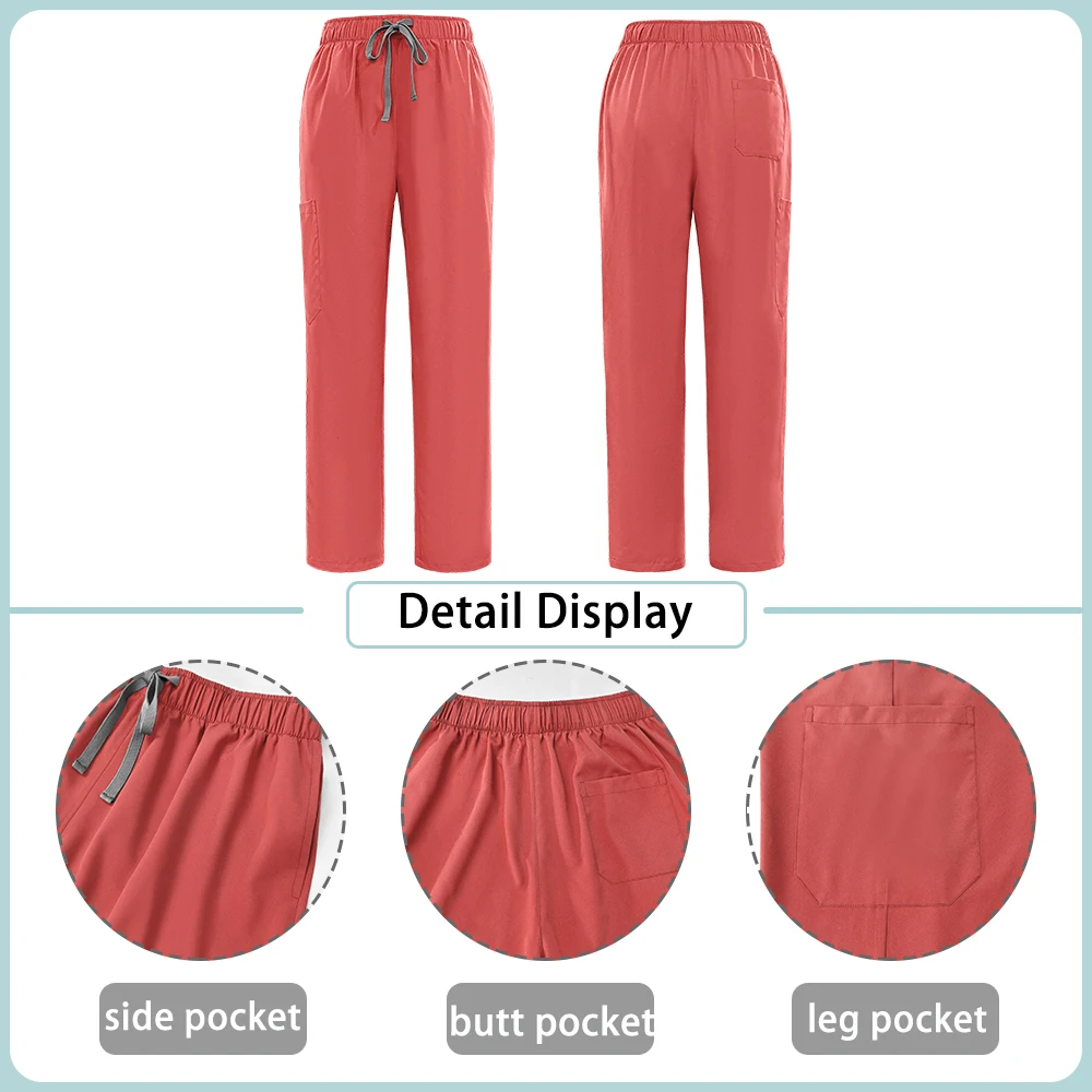 Uniformes chirurgicaux pour médecin et infirmière, vente en gros, haut de dentiste à manches courtes, pantalon droit, ensemble de vêtements de travail pour animaux de compagnie, pharmacie, hôpital