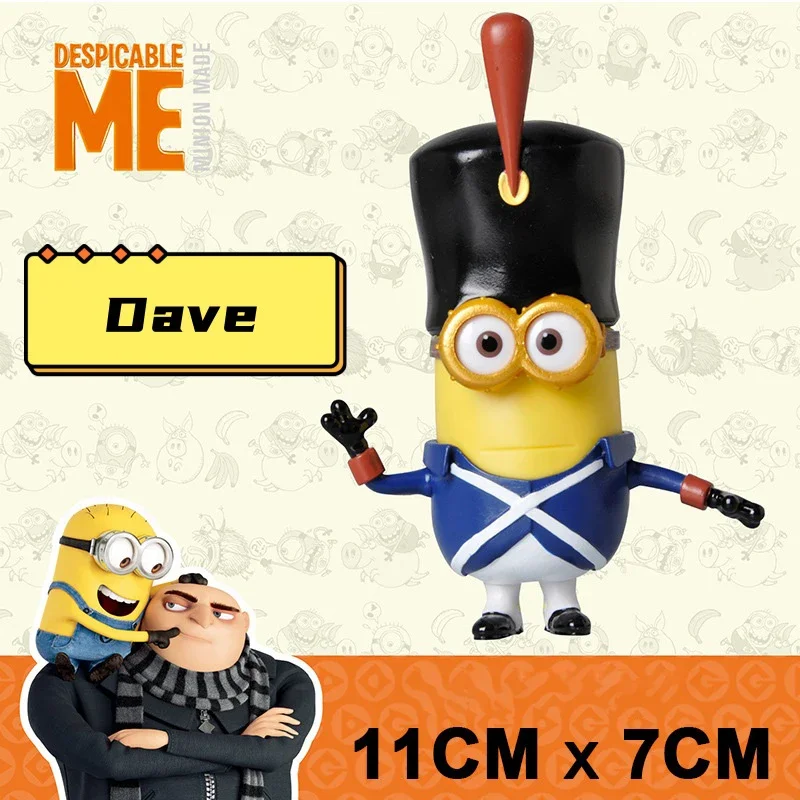 Caja de regalo de muñeca Minions de la serie Caticable Me Guard con coche Anime que rodea la caja ciega de decoración de muñecas de la marca Co