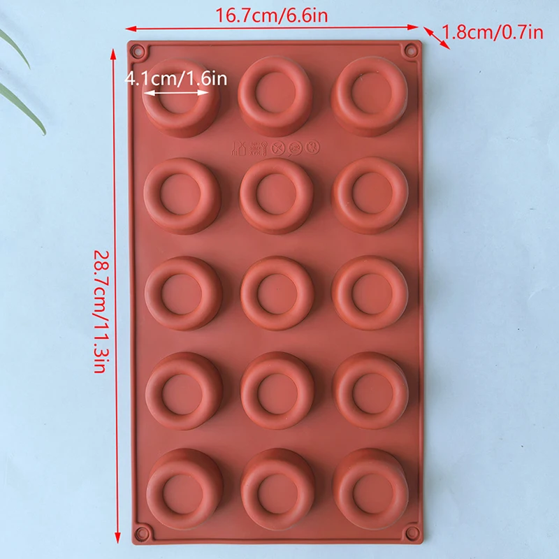 15 Continuous Chocolate Silicone Mold DIY Baking Biscuit Cake Decoration Mold Ice Grid Pudding Mold Kitchen DIY Snack Baking
