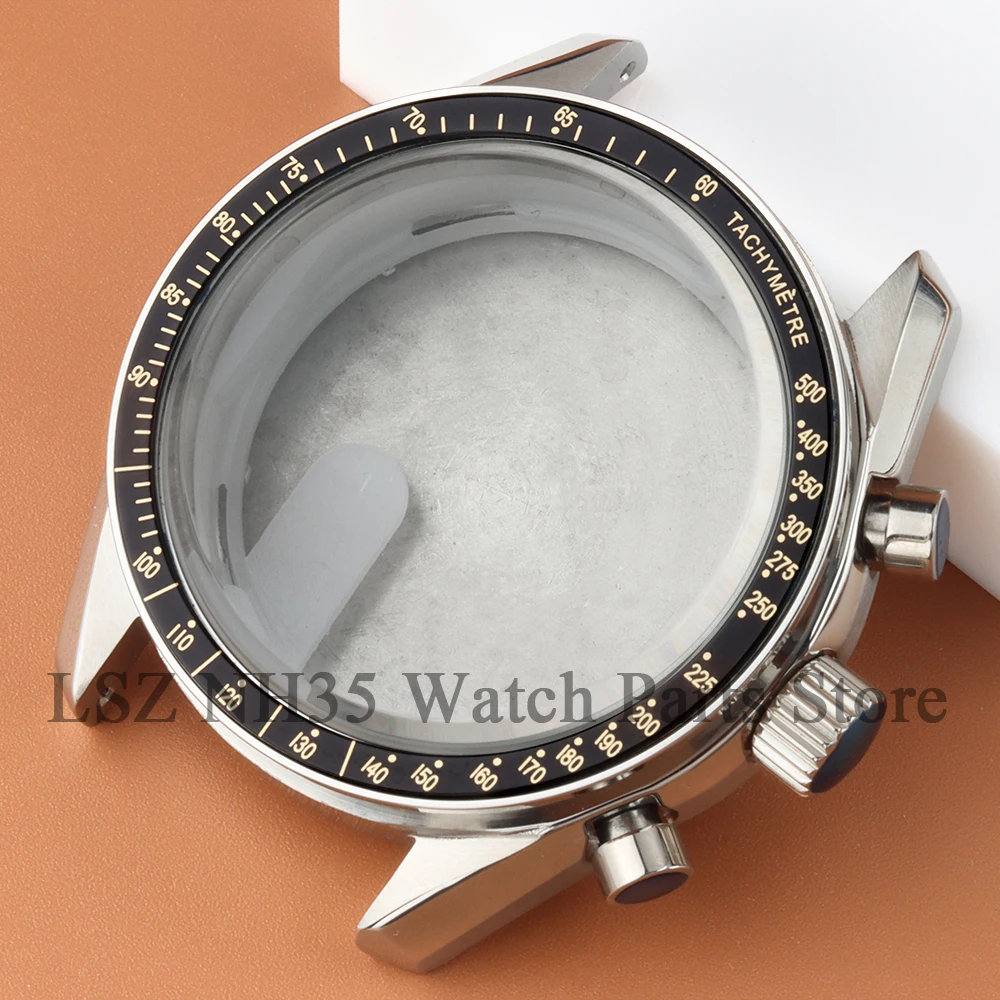

For VK63 40mm Chronograph Watch Cases Stainless Steel Watch Modified Fit VK63 VK64 Quartz Movement 32.5MM Dial Watch Accessory