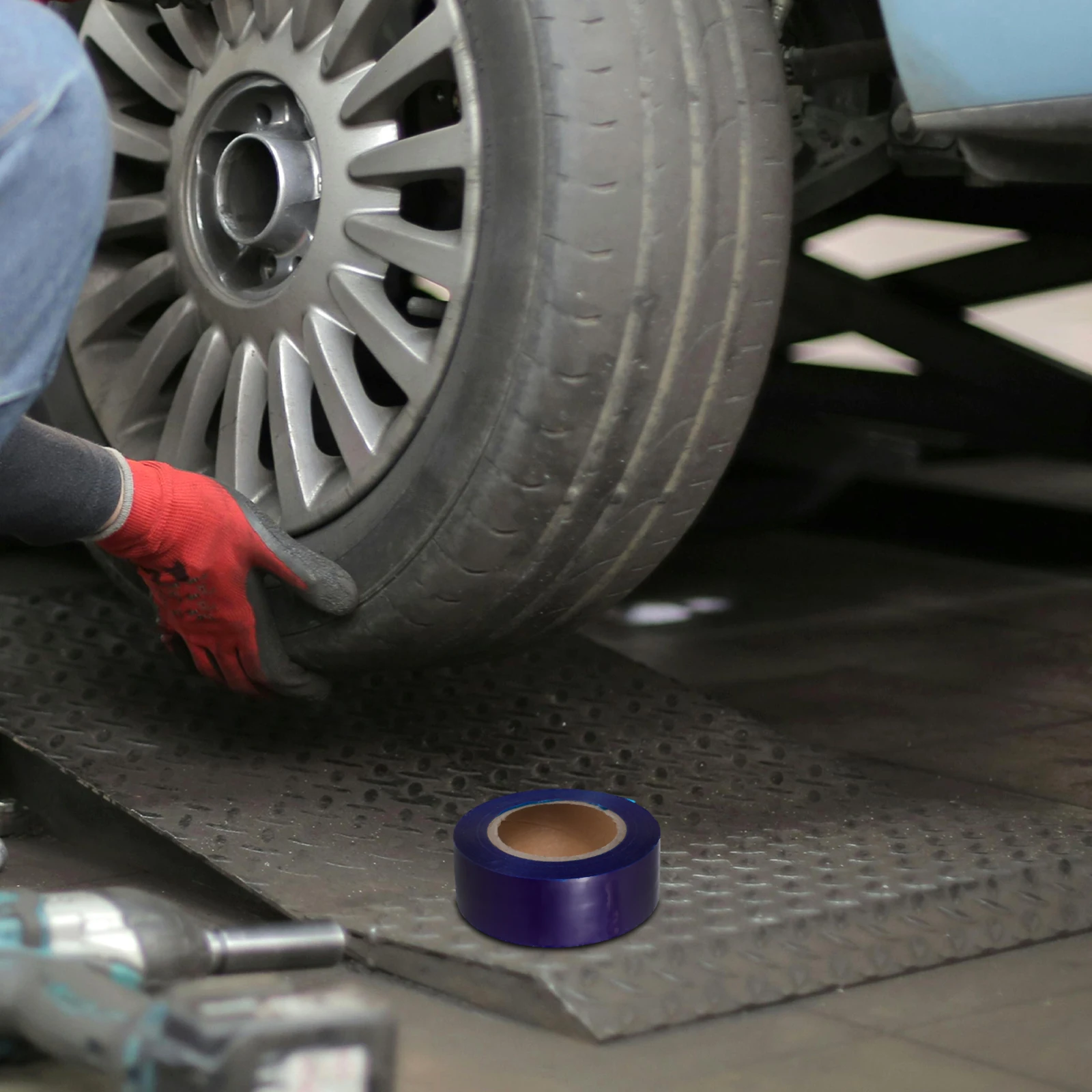 

1 Roll Durable Pe Protection Strong Adhesion For Wheels Easy Install Wheel Rim Protector Vehicle Tire