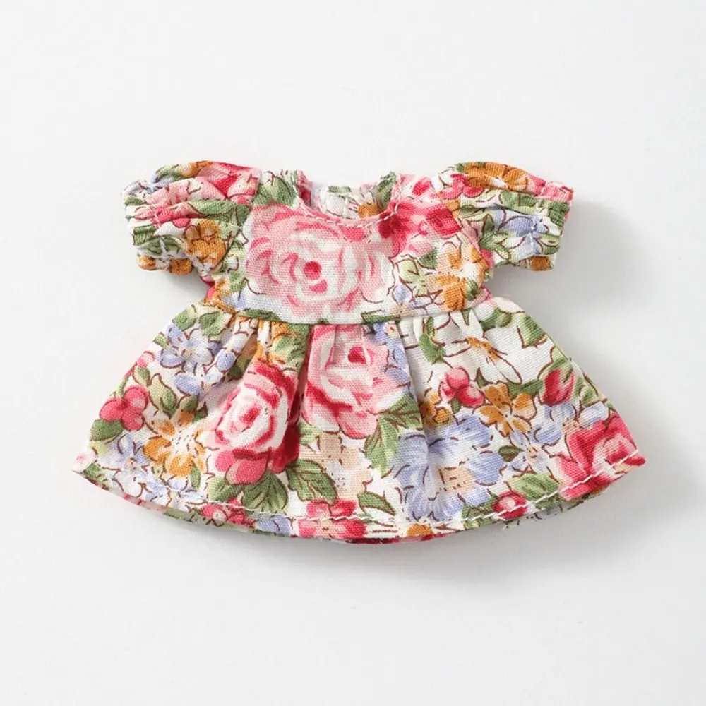 Handmade Printed Dresses Short Sleeve Fashion Dolls Outfits Dresses Accessories Multi-styles Dolls Tops