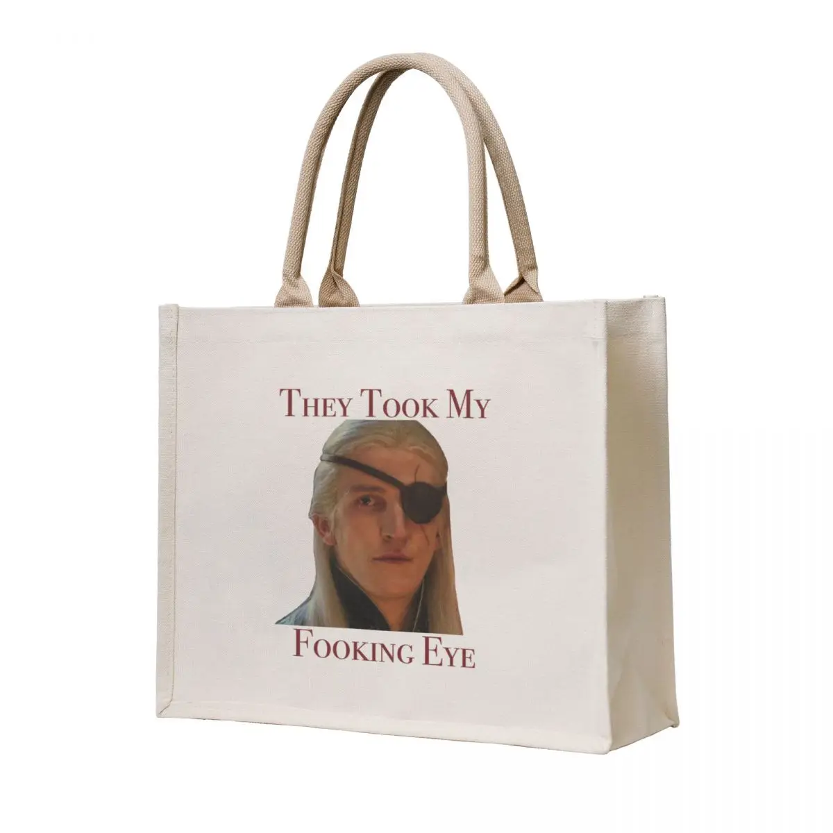 

Aemond Eye Tote Bag cute pouch bag Canvas stote bag foldable reusable