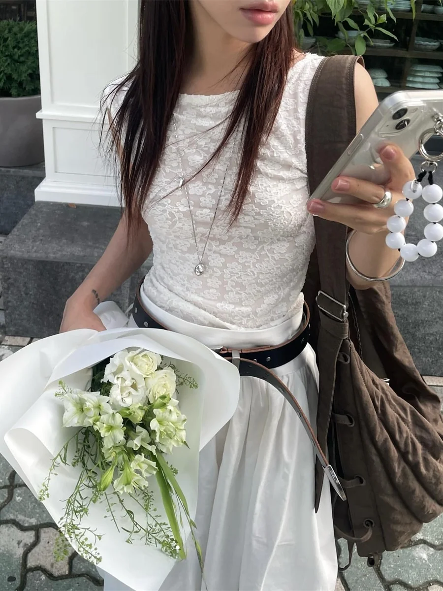 

Street Sle Asymmetric Lace Slim Fit Svel Top Unique SEI Sexy Trendy Korean Version Commute Sle for Young Women