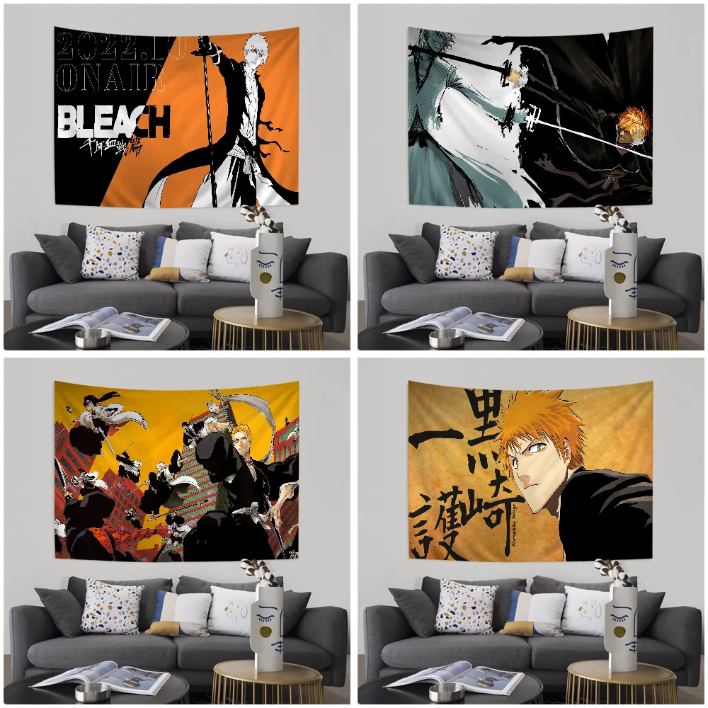 

Anime Bleach Japan Cartoon Chart Tapestry Art Science Fiction Room Home Decor Cheap Hippie Wall Hanging