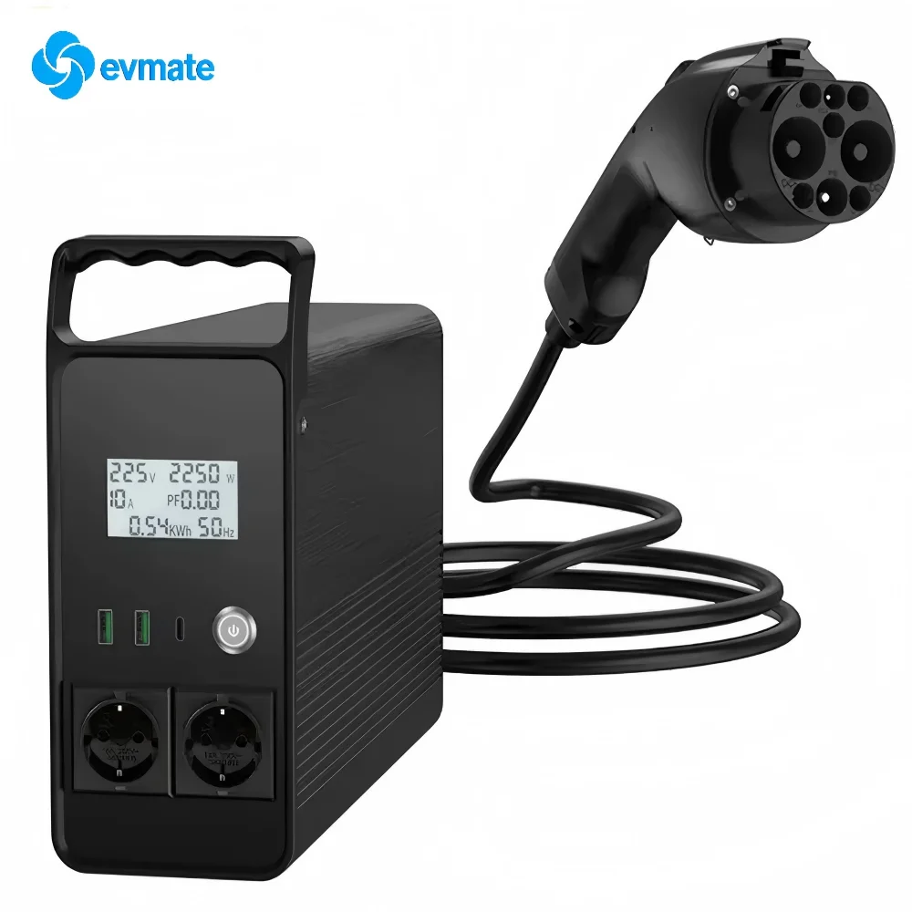 Handheld 5KW DC V2L Discharger CCS GB/T EV Power Converter IP54 Protection 2026 New With Multi Safety Protection Circuits