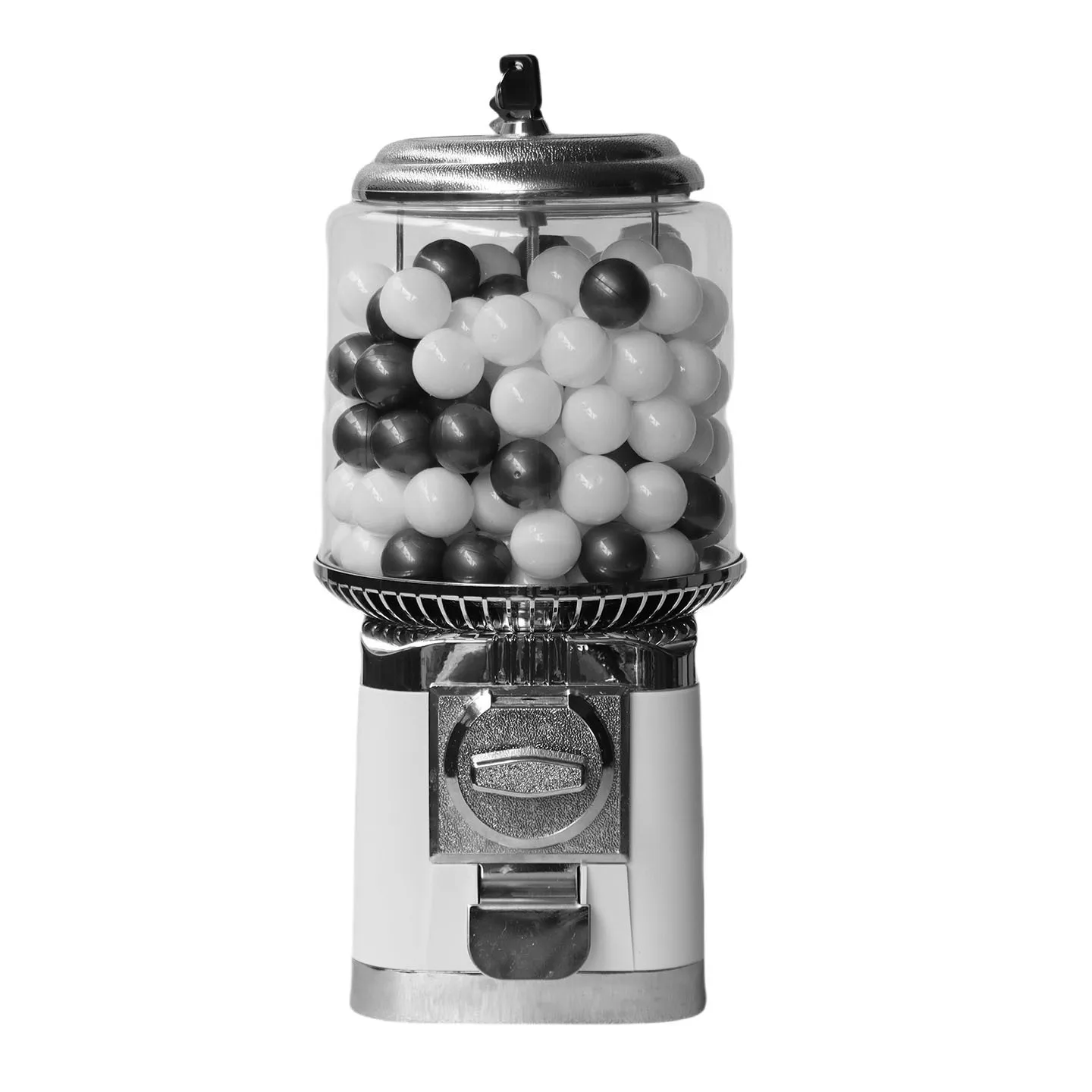Tabletop Cylindrical Capsule Vending Machine, 32mm Elastic Toy Balls, Self-service Dispenser