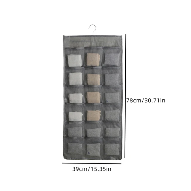 Dustproof Storage Hanging Bag Underwear Socks Double-sided Storage Organizer Household Wardrobe Dormitory Storage Accessories