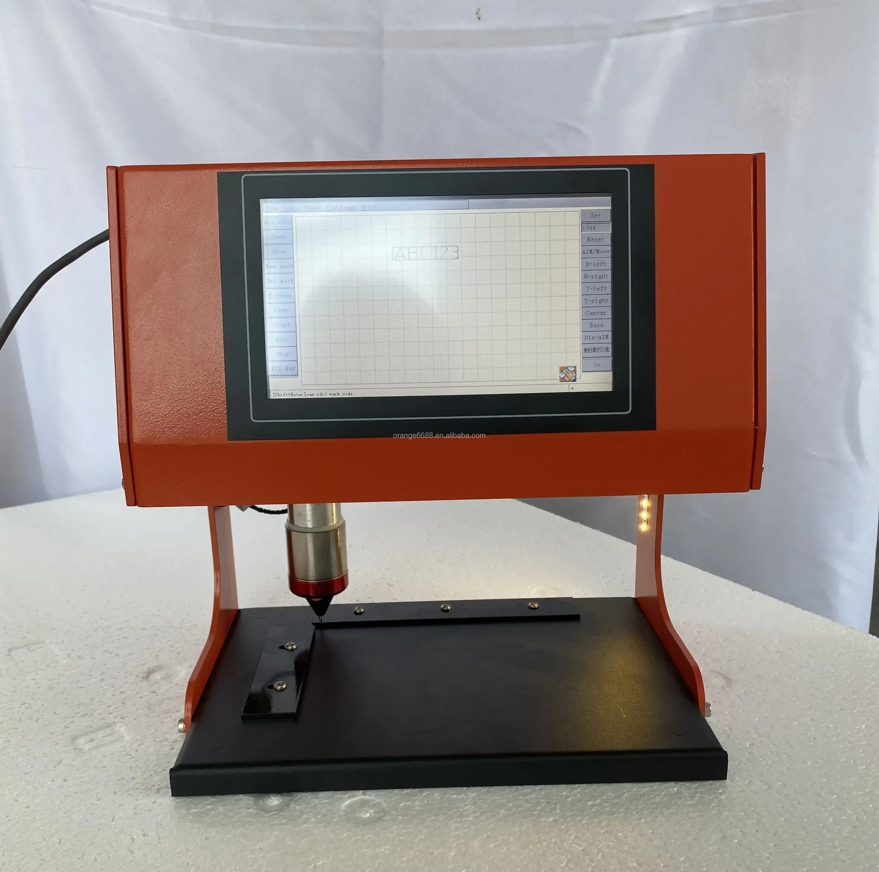 High Quality Table Type Standard Nameplate Metal Engraving Machine Steel Marking Machine For Engine For Metal With