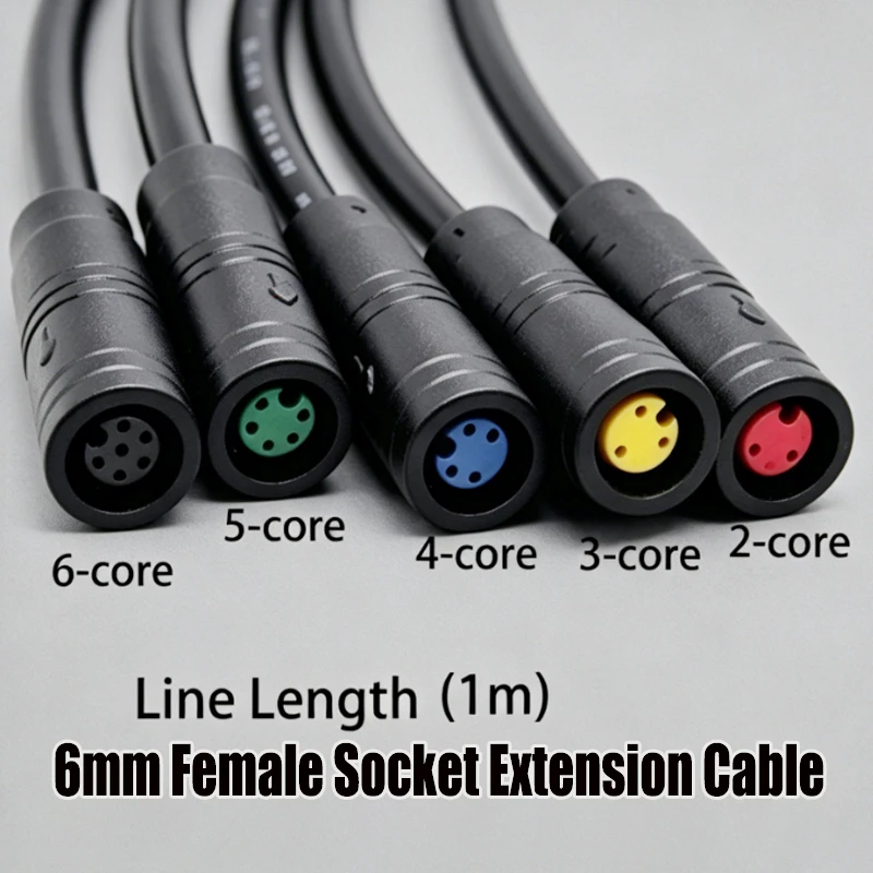 1M M6/M8-2/3/4/5/6-Pin Stecker auf Buchse Julet Elektrisches Verbindungskabel Steckverbinder Roller Bremse Wasserdichtes Signalsensor-Kabel – Detail 9