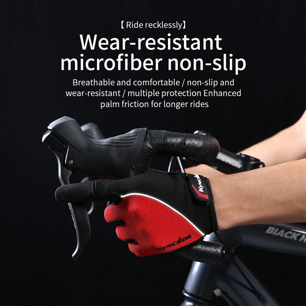 Bicycle Gloves Full Finger Cycling Bike Gloves Absorbing Sweat for Men and Women Bicycle Riding Outdoor Sports Protector