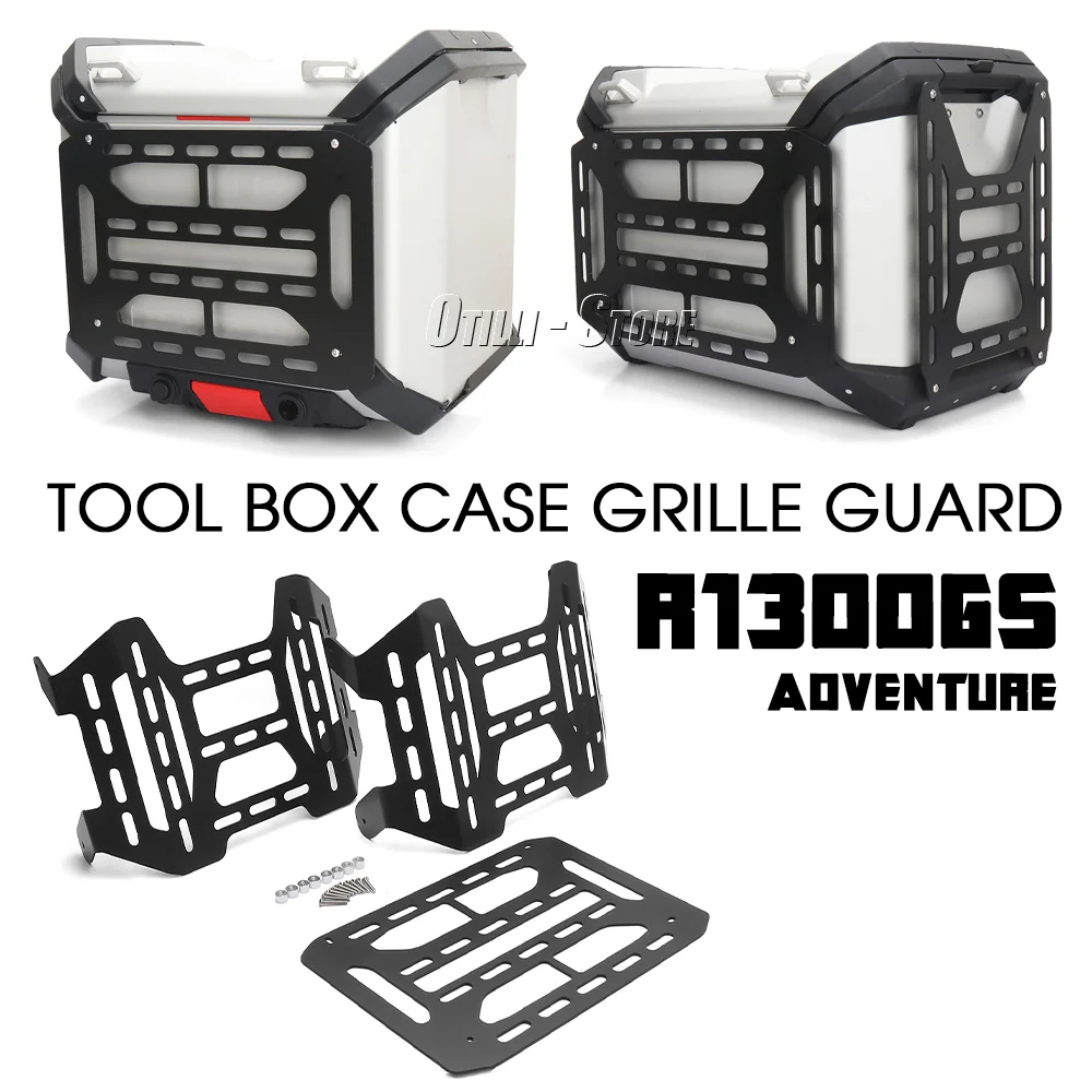 

R1300GS ADVENTURE Luggage Box Protection Rack For BMW R 1300 GS ADV Side Toolbox Case Grille Guard R1300GSA Tool Box Case Guard