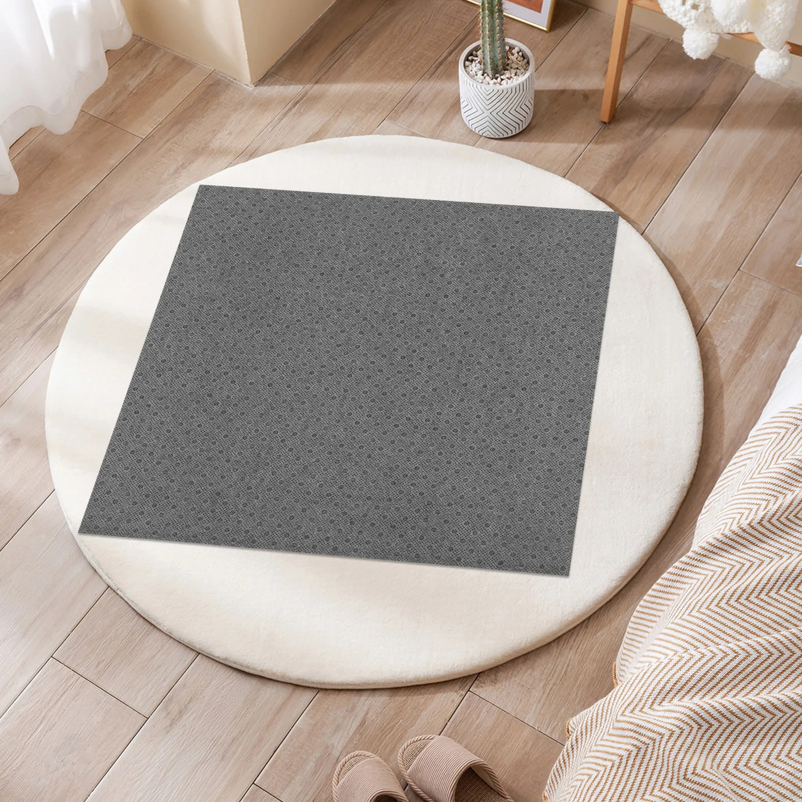 1 Roll Felt Non-Slip Backing Fabric For Rug Making Diy Tufting Cloth Skid Proof Floor Mat Material Craft Supply Sheet