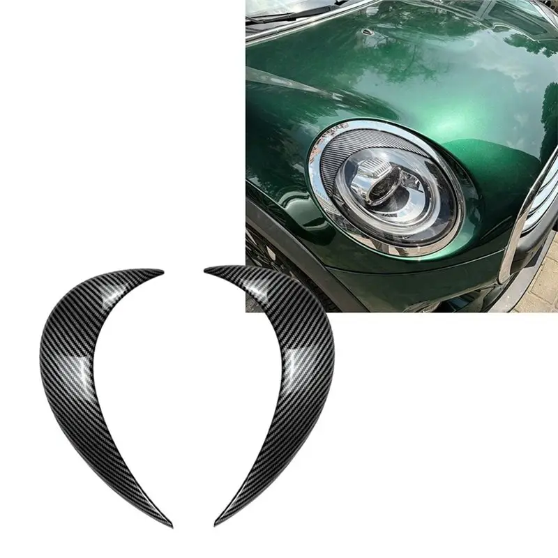 【Price Drop !!】 Lamp Eyelids Cover For Headlight Eyebrows For Mini F55 F56 F57 2013-2024 Car Exterior Styling Trim Accessories