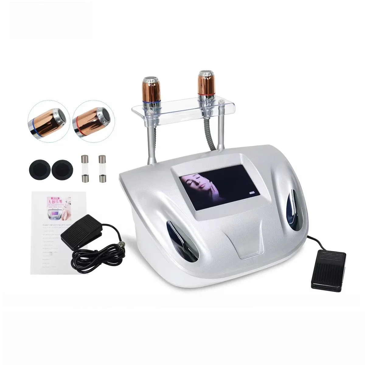 2 in 1 V-max  Line Carving Beauty Machine, Face Lifting & Eye Wrinkle Removal Skin Massager for Home Use