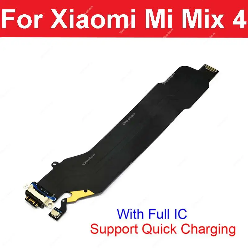 

USB Charger Board Dock Port Flex Cable For Xiaomi Mi Mix 4 Charging Connector Socket Jack Plug Flex Ribbon Replacement Parts