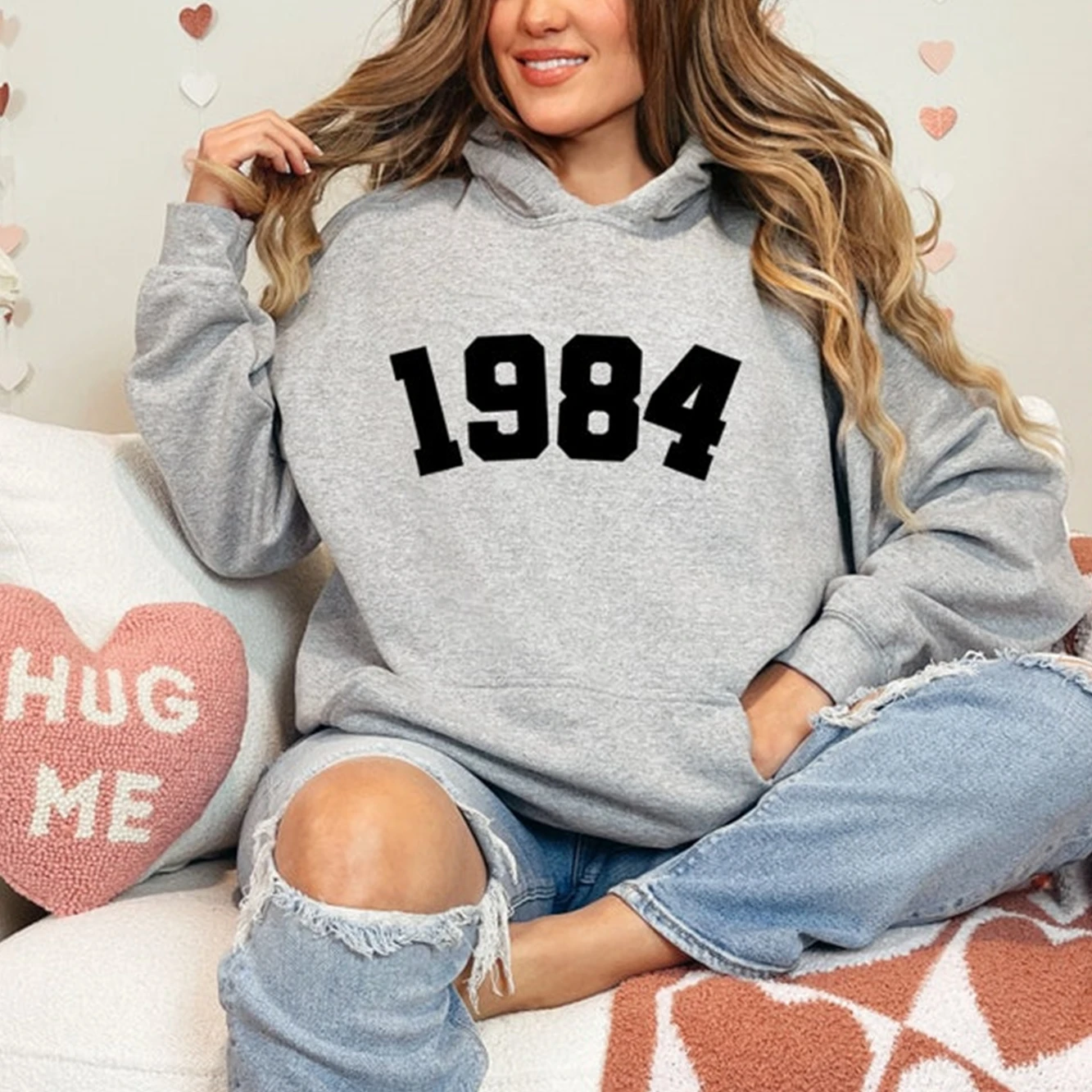 

1984 Sweatshirts for Women Trendy Gift Women's Spring Pullover Unisex Jumper Hoody Top