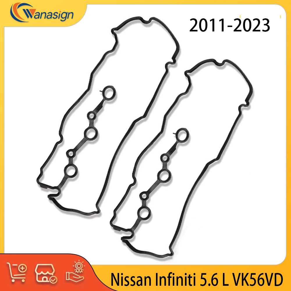 

Engine Part Valve Cover Gasket Set Fit 5.6L V8 GAS VK56VD For 14-22 Nissan Armada Nv1500 2500 3500 Titan Infiniti QX56 80 5.6L