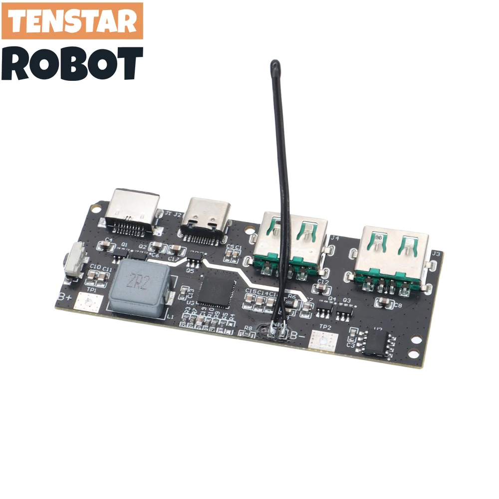QC4.0 QC3.0 LED Dual USB 5V 4.5A 22.5W Micro/Type-C USB Mobile Power Bank 18650 Charging Module Temperature / Circuit Protection