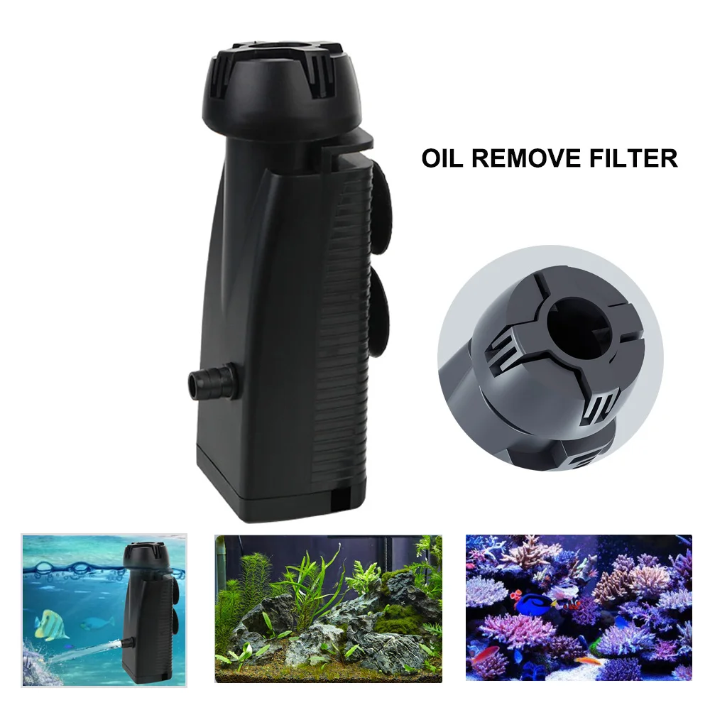 Water Filter Pump Aquarium Surface Oil Film Remover Fish Tank Water Protein Skimmer For Fish Tank Pond Oxygen Increasing