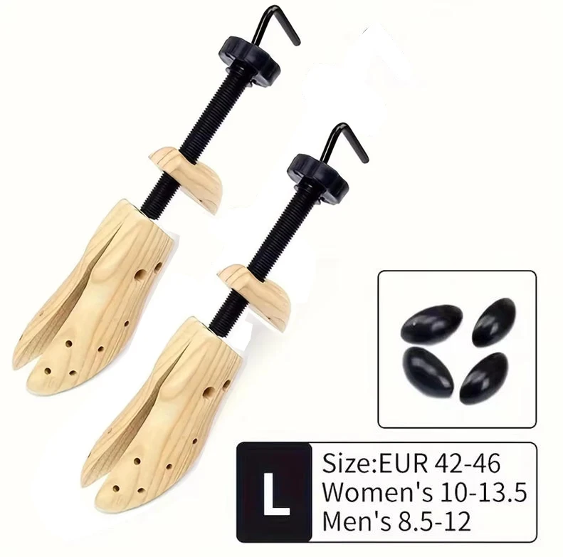 1/2Pc Schoen Brancard Dames en Heren Schoenverbredder - Houten Expander voor Brede Voeten, Eeltknobbels of Eelt Houten Schoen Brancard