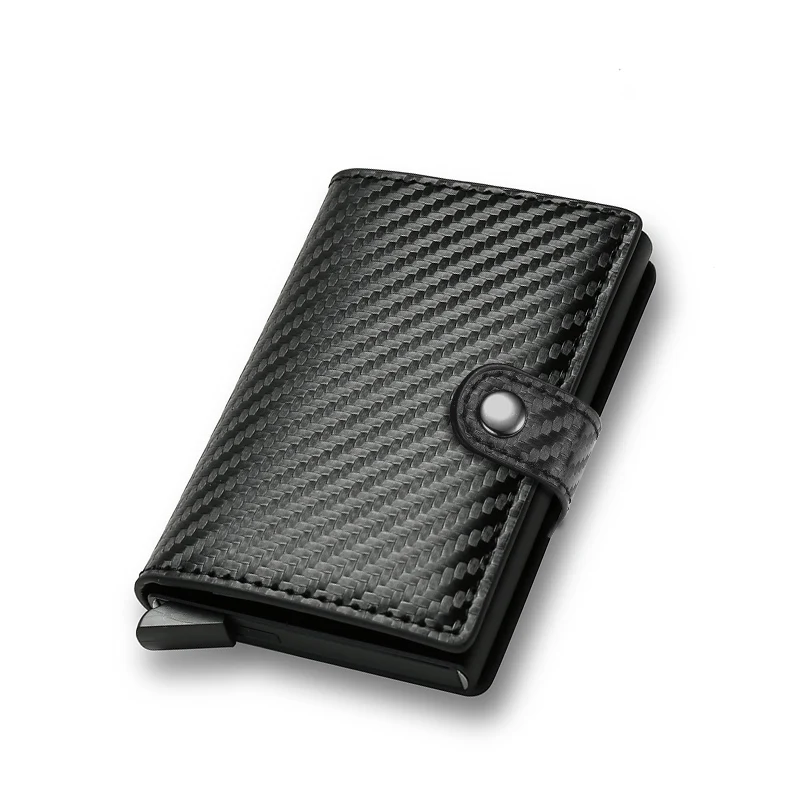 Anti Rfid Credit Card Holder Men Wallets Smart Bank Cardholder Case Thin Slim Pop Up Minimalist Wallet Women Black Purse Vallet - view 6