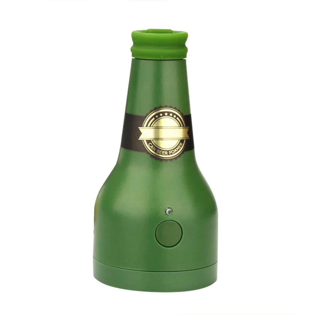 صانع سونيك محمول من رغوة البيرة للبيرة المعبأة في زجاجات معلبة باللون الأخضر يتحول إلى طعمًا طازجًا وسهل التنظيف والسفر