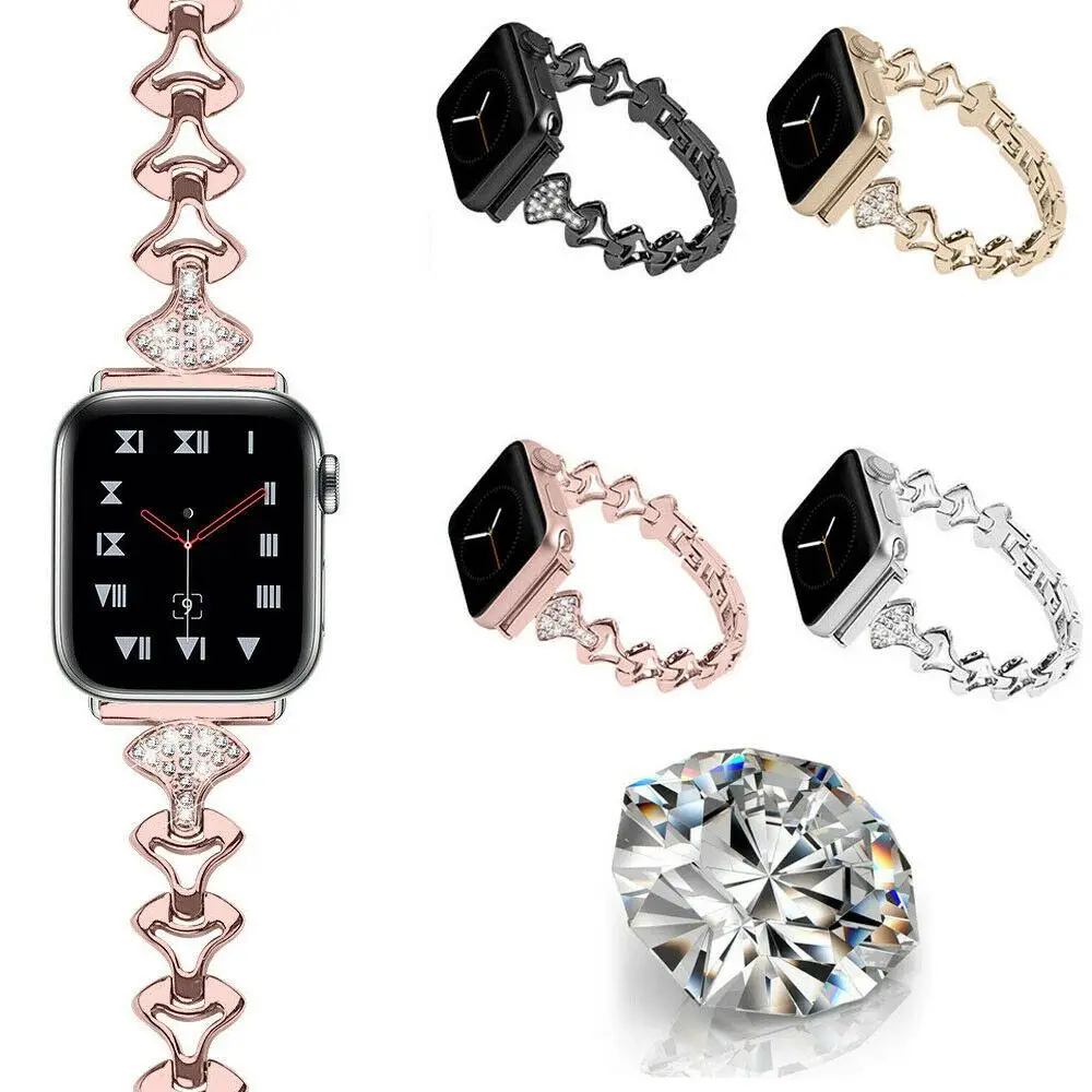 

Sector For Apple Watchbands Metal Diamond Wristwatch Sumptuous Strap Metal 42mm 44mm 45mm 49mm Watch Accessories Watchband