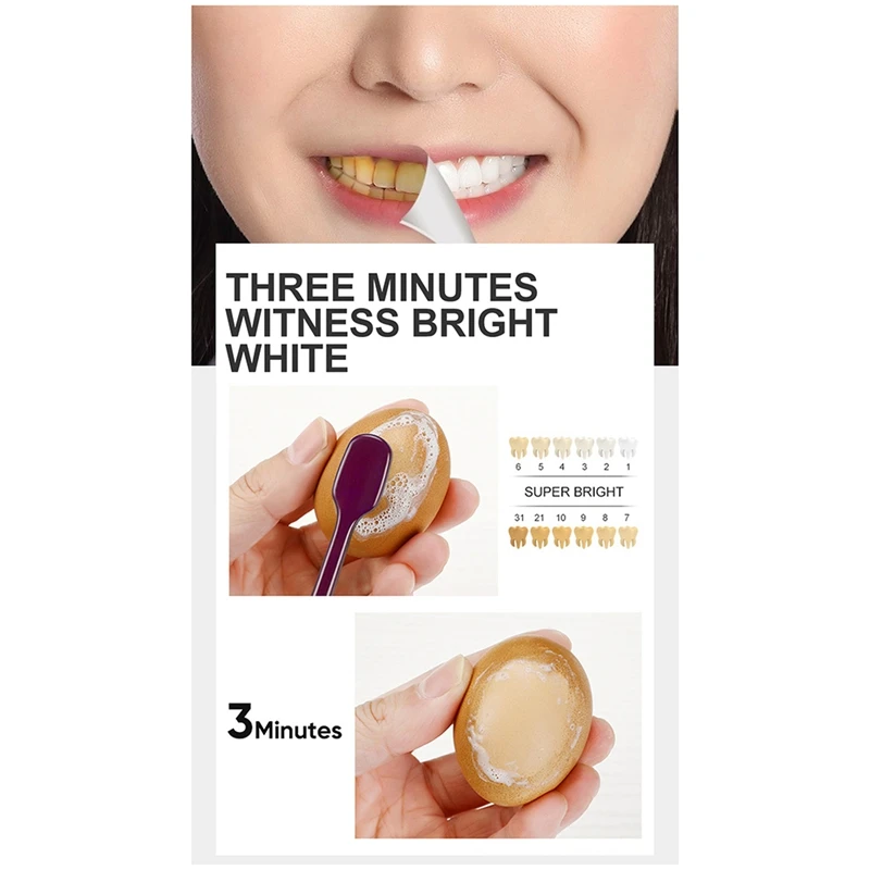 

BEST RtopR Teeth Whitening Powder Pearl Essence Natural Dental Toothpaste Toothbrush Kit Oral Hygiene for Remove Stains Plaque