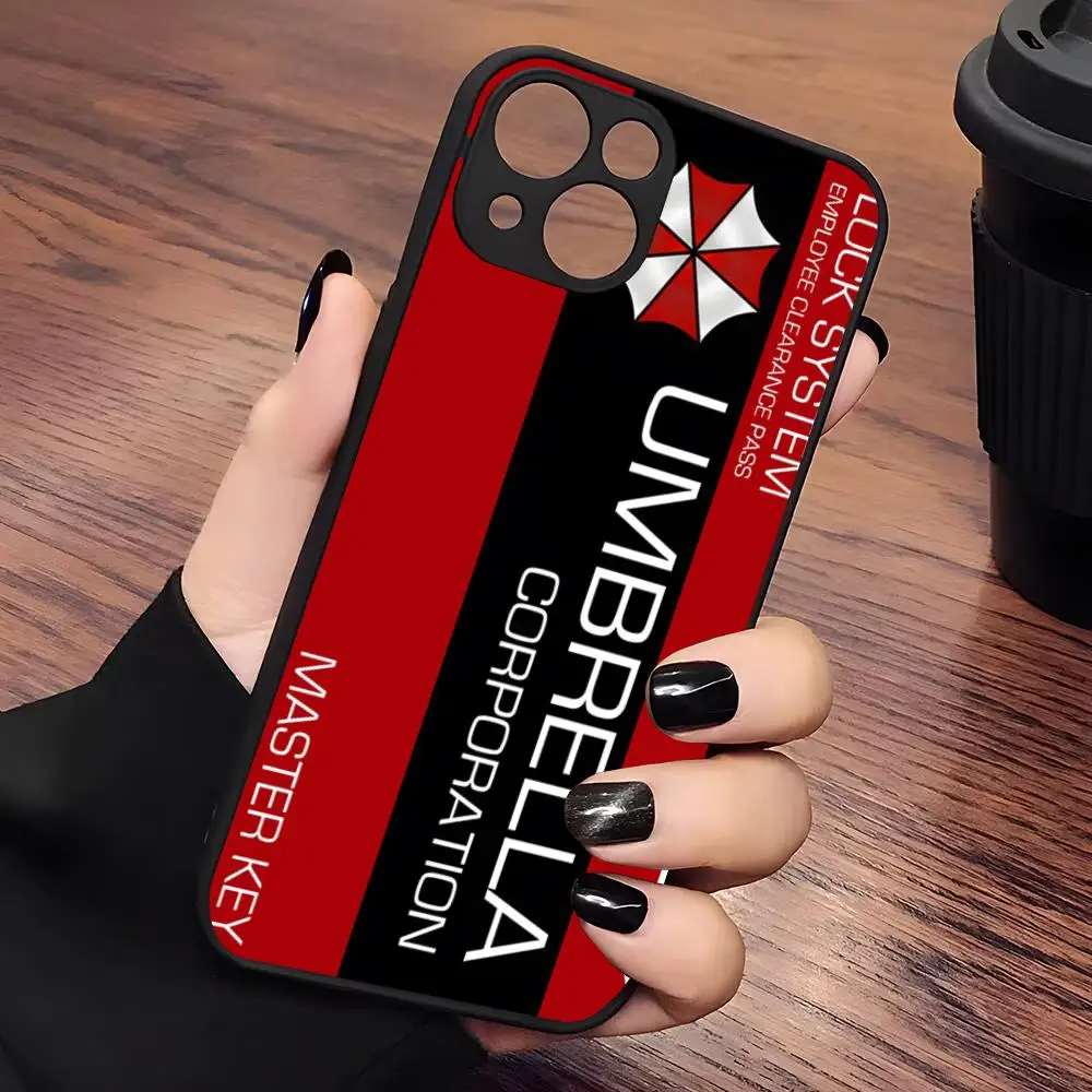 Biohazard Umbrella Corps Phone Case Matte Transparent For 16 15 IPhone 12 11 13 14 Pro Max X XR 8 Plus Back Cover