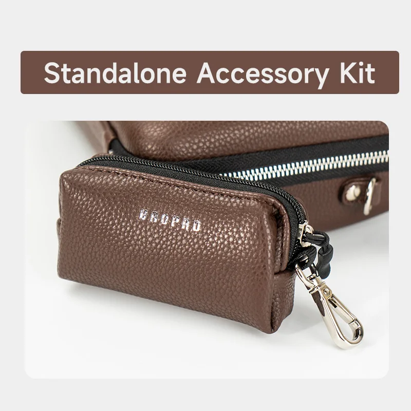 حقيبة كتف جلدية من Bropro B-Flat Clarinet حقيبة ظهر محمولة لتخزين الآلات الموسيقية