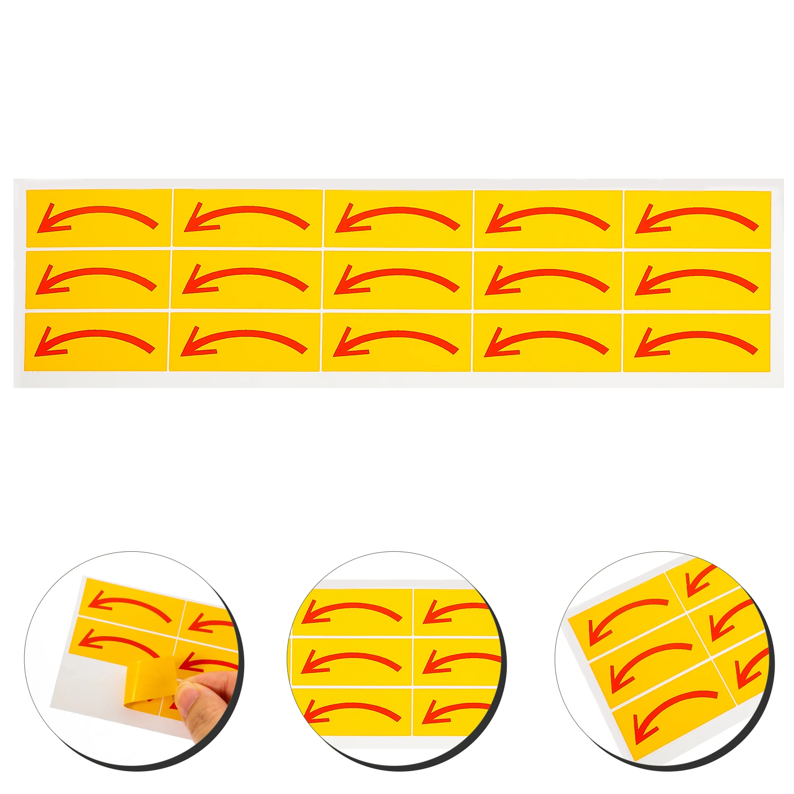 

15pcs Arrow Stickers Indicating Direction Warning Decals Floor Markers Wall Labels Equipment Decal Sign Directional Marker