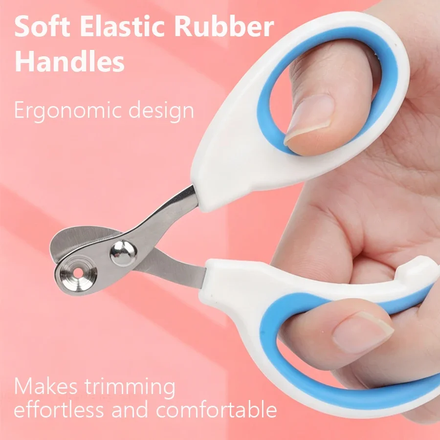 Round Hole Cat Nail Clippers, Stainless Steel Anti‑Quick Pet Nail Trimmer, Safe Claw Cutting Grooming Tool for Kittens & Small C