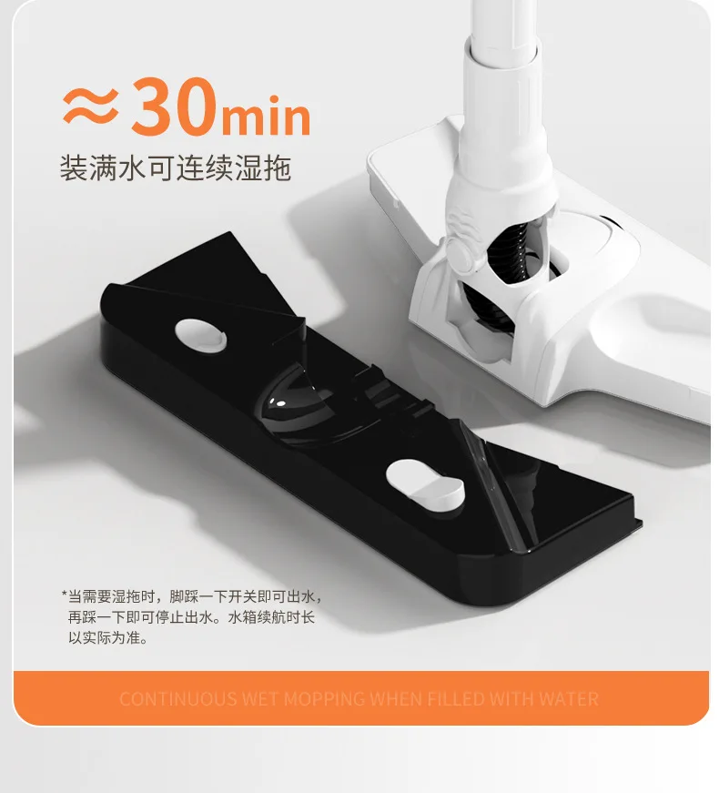 

Cordless Self-Standing Rechargeable Handheld Vacuum Cleaner 2-In-1 Vacuuming And Wet Mopping Powerful Wireless Cleaning Machine