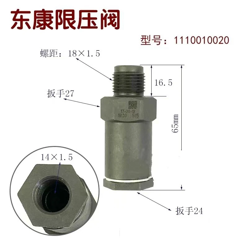 Pressure Limited Valve 1110010017 1110010028 1110010018 1110010015 1110010026 1110010027 1110010024 Injector Pump Diesel Engine