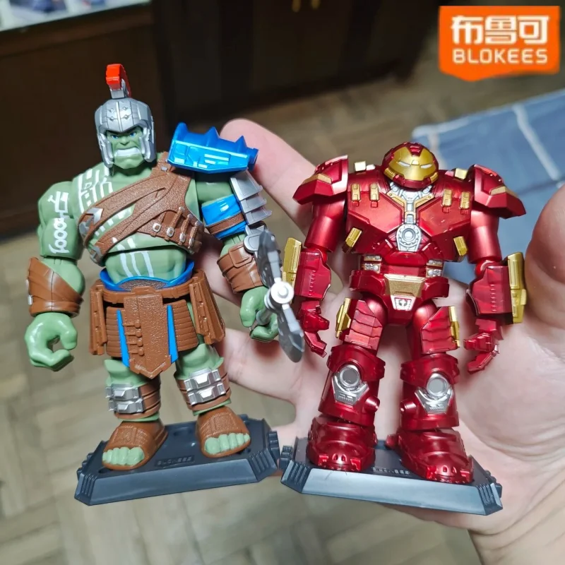 

Blokees Marvel Galaxy V4 Infinite Legend Iron Man Mk50 Thanos Rocket Raccoon Assembly Blind Box Models Toys Gifts