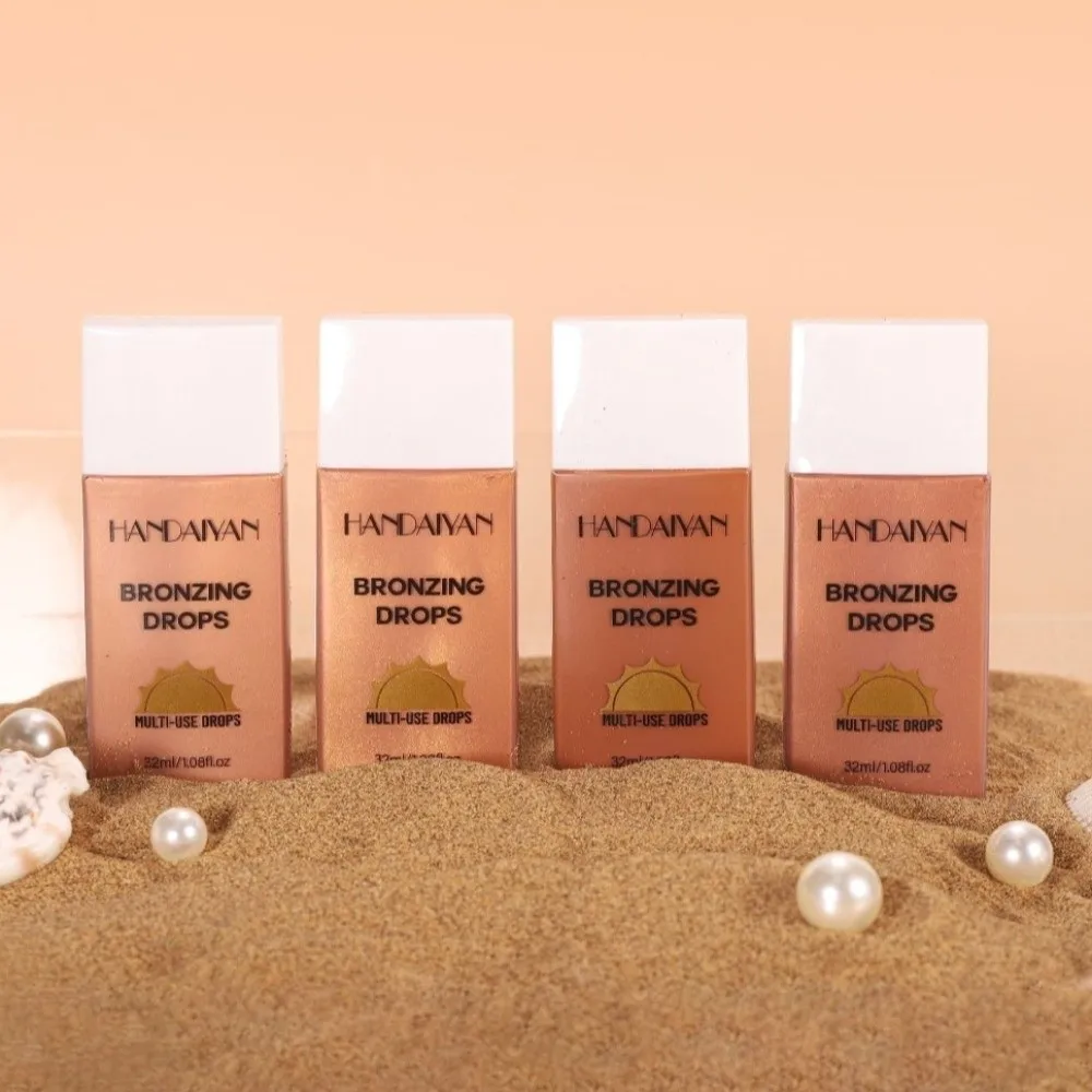 Pearlescent Shine Bronzer Liquid Tanning Cream Moisturising Long Lasting Tanning Body Lotion Waterproof Shimmer