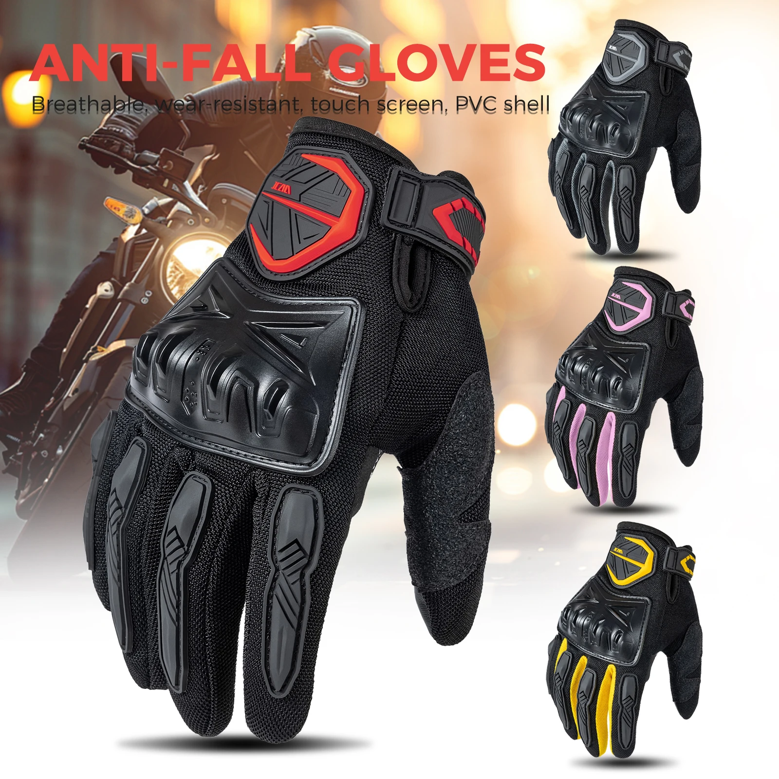 Summer Motorcycle Gloves Men Women Motorbike Riding Gloves Touchscreen Breathable ATV MTB Dirt Bike Cycling Gloves