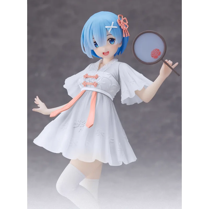 Disponibile originale TAITO Coreful Re: Vita in un mondo diverso da Zero REM Abito bianco in stile cinese Figura anime Ornamenti per bambole