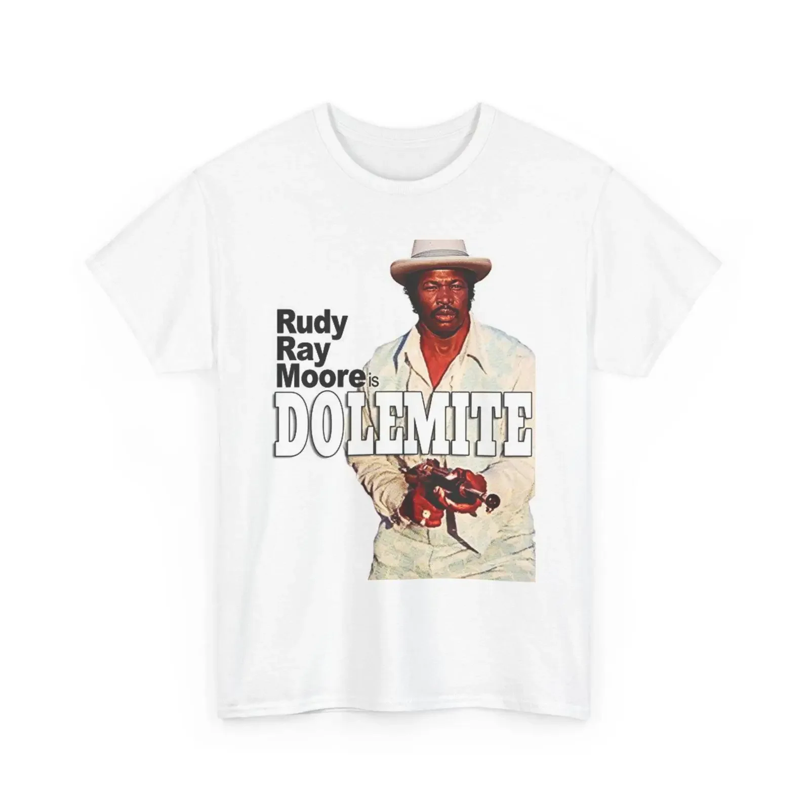 Vintage Dolemite Rudy Ray Moore Retro T Shirt Casual Nostalgic Apparel for Classic Film Lovers vintage Washed