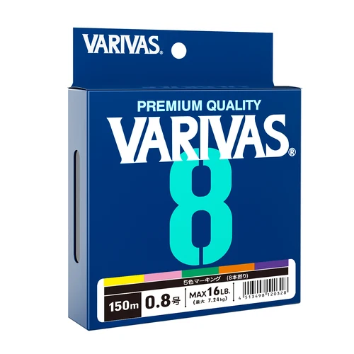 Original VARIVAS 8X trenzado-todo propósito 8 trenza multifilamento PE línea edición multicolor pesca en el mar carpa mosca herramienta de línea de alambre
