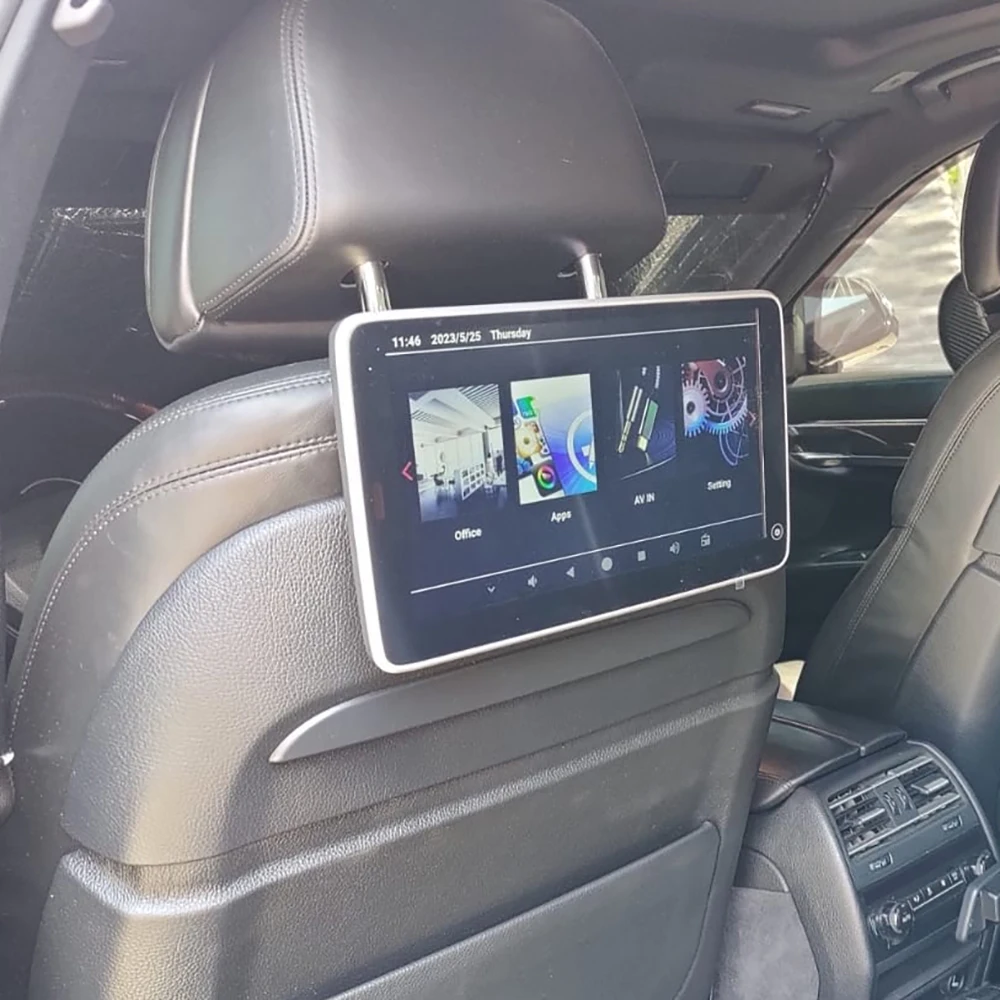 Android 12.0 Operation System 1920x1080 Car Monitor Back Seat TV Headrest Screens For BMW X5 X6 X7 XM iX WIFI Rear Entertainment