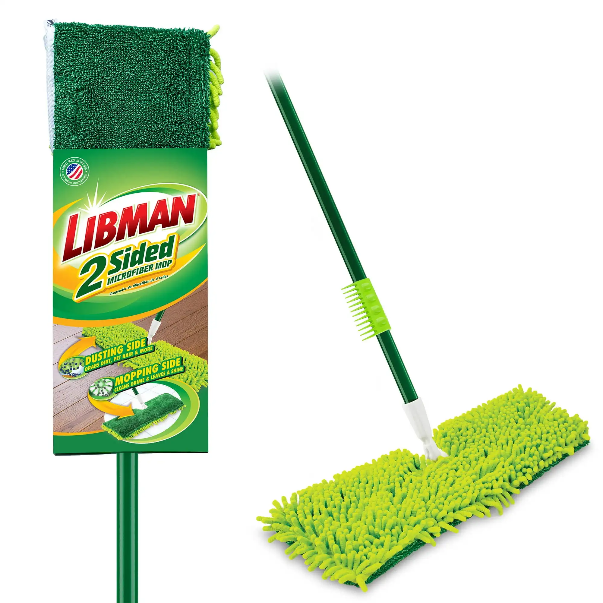 

2-Sided Microfiber Wey Dry Mop- #1172