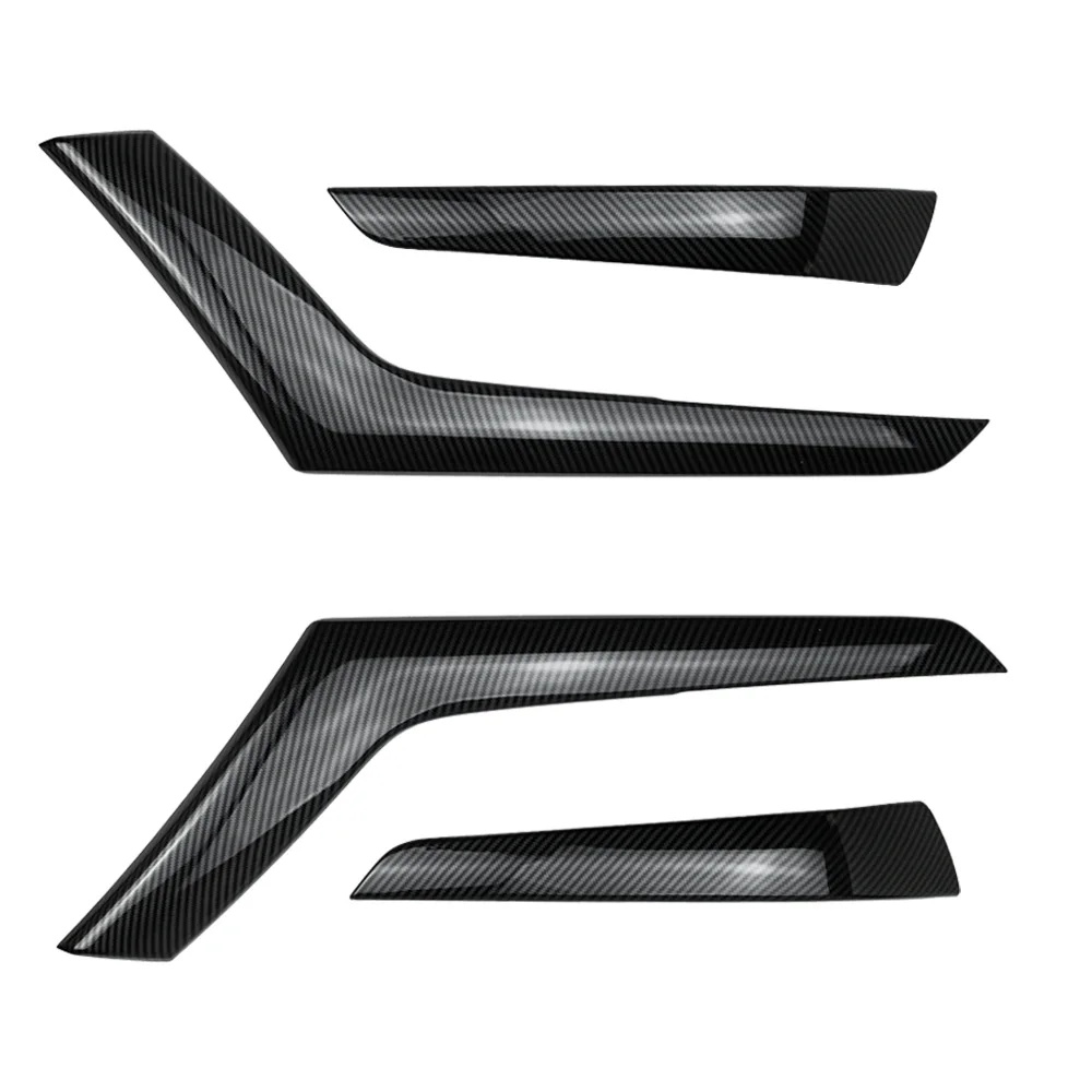 4pcs Inner Door Line Decorative Handle Trim Cover ABS Carbon Fiber Color For Mazda BT-50 BT50 2010-2015 2016 2017 2018 2019 2020