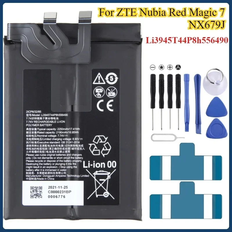 NX679J Battery Suitable for ZTE Nubia Red Magic 7 NX679J6 Pro 6s Pro Battery Li3945T44P8h556490 Phone Battery Replacement